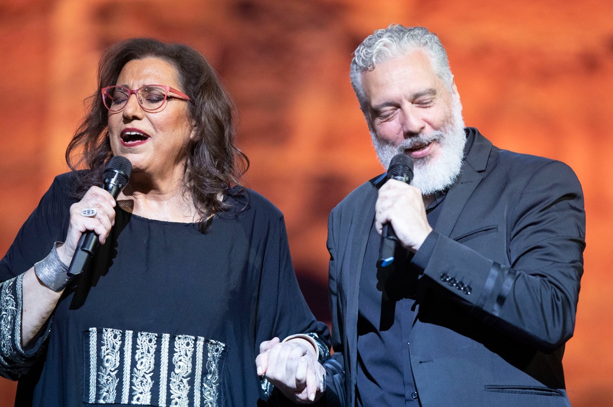 Η Μαρία Φαραντούρη και ο Τάσης Χριστογιαννόπουλος στο Μέγαρο Μουσικής Αθηνών