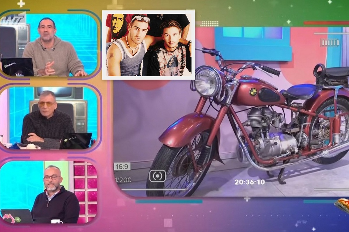 Η μηχανή του αείμνηστου Αντώνη Παραρά στο στούντιο των «Αρβύλα» - Η αναφορά του Κανάκη