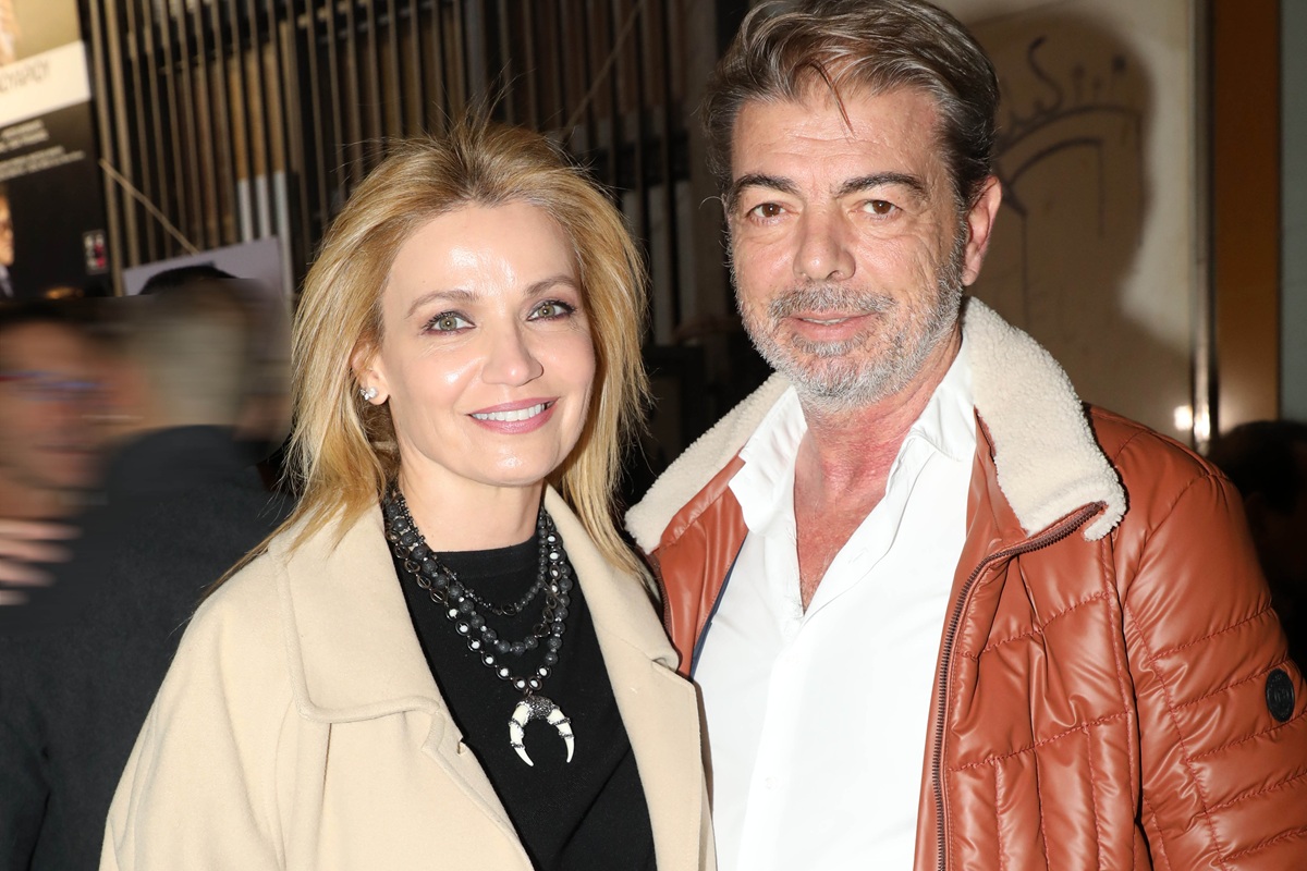 Η Παναγιώτα Βλαντή σε βραδινή έξοδο με τον σύζυγό της