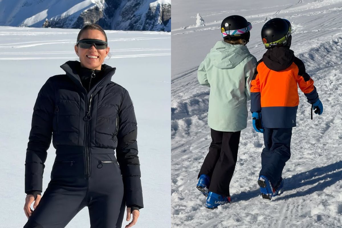 Βίκυ Καγιά: Ποιοτικός χρόνος με τα παιδιά της στις Γαλλικές Άλπεις