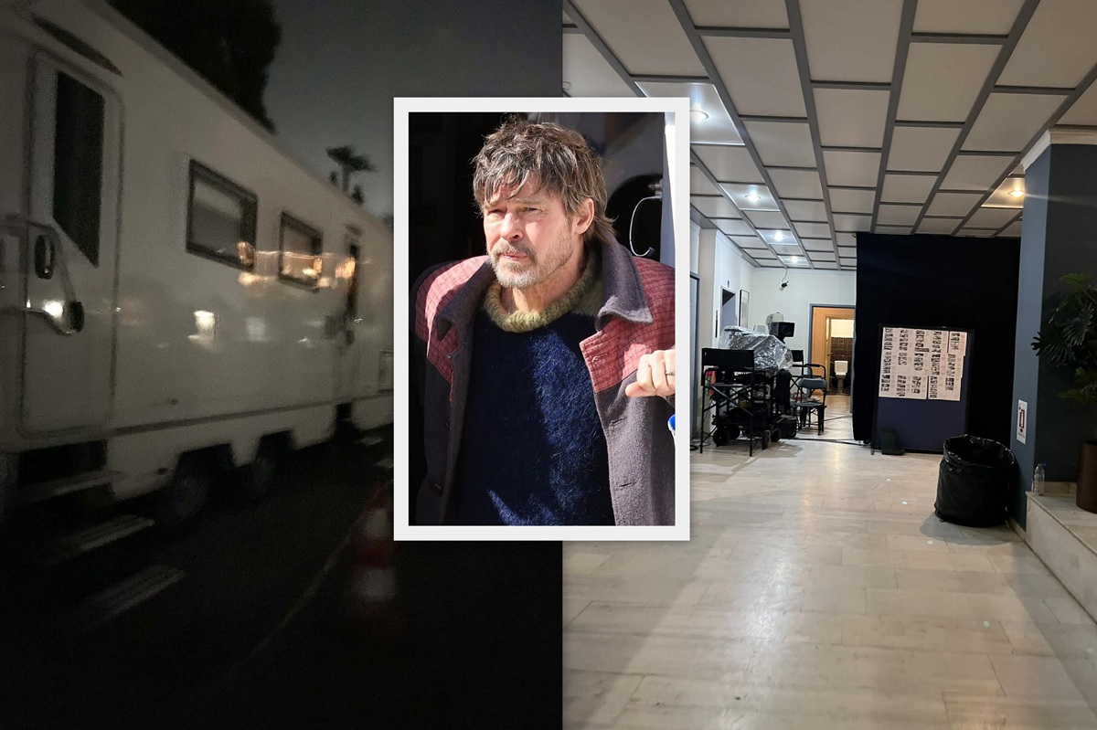 H espressonews  μπήκε στο στούντιο στο Μενίδι που έκανε ανε γυρίσματα ο Μπραντ Πιτ