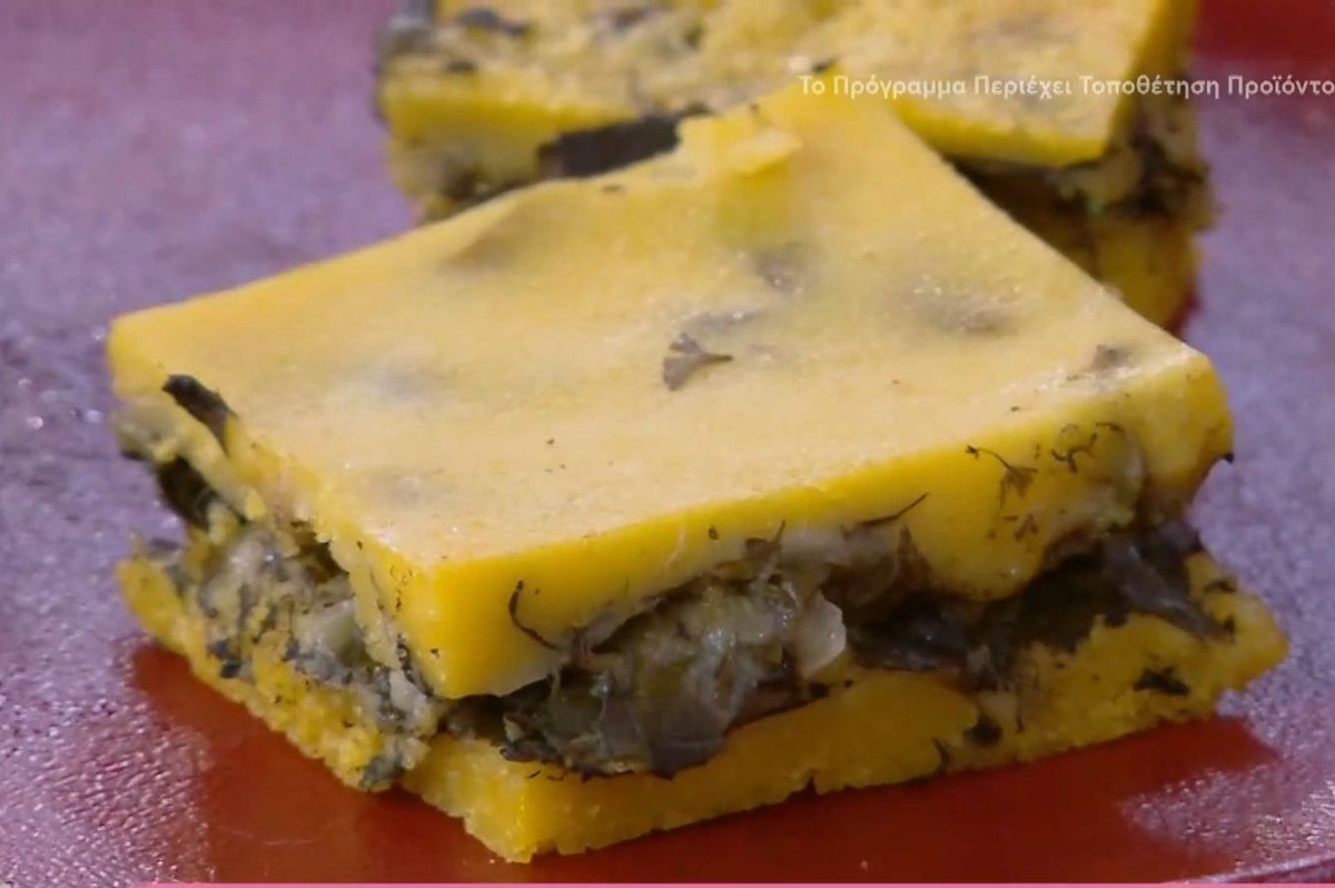 O Δημήτρης Σκαρμούτσος ετοιμάζει χορτόπιτα χωρίς φύλλο